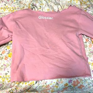 cropped glossier hoodie